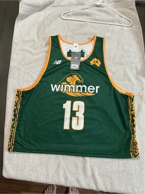 New Balance Green & Gold Wimmer #13 Athletic Jersey Tank